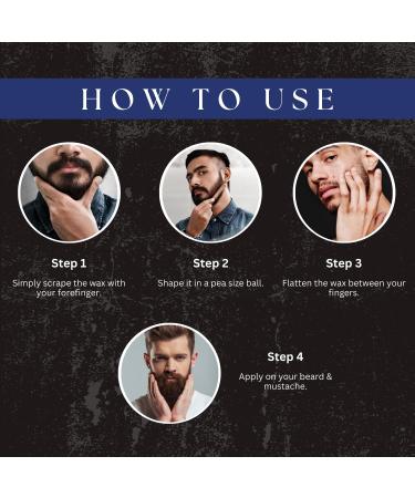 AMAzing EARTH Beard & Mustache Wax for Men - Organic Strong Hold Chemical-Free Vegan 50gm - Buy Online on GoSupps.com