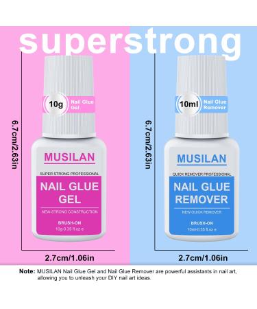 Super Strong Nail Glue & Remover Kit - Long Lasting Press On Acrylic Nails | Quick Nail Removal Solutions - Buy Online on GoSupps.com