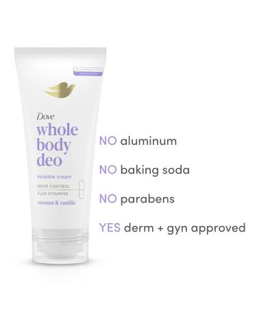 Dove 72h Full Body Deodorant Cream Coconut Vanilla 2.5 oz & Deep Moisture Body Wash Dry Skin Pump 30.6 oz - Buy Online on GoSupps.com