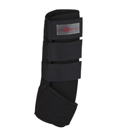 Kerbl 320133 Fetlock boots synthetic rubber warmblood set of 4 black - Buy Online on GoSupps.com