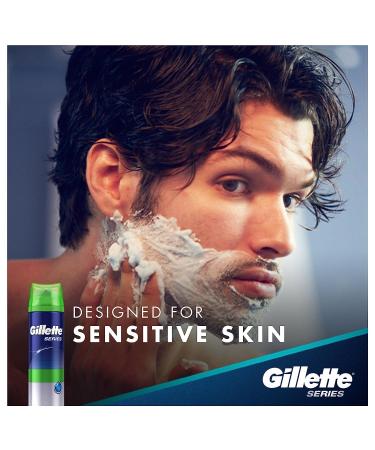 Gillette Series Shaving Gel Sensitive Skin 7 oz - Soothing Shave for Sensitive Skin | International Shipping Available - Buy Online on GoSupps.com