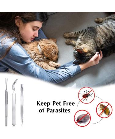 EasyULT 3PCS Tick Remover Tool Set Tick Removal Tool Stainless Steel Tick Remover Tick Hook Kit Included Removal Tweezers+ Tick Shovel for Animals for Humans Dogs Cats 3Pi ces - Buy Online on GoSupps.com