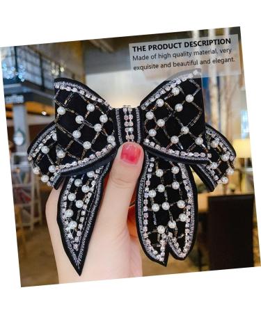 1pc Bow Clip Pearl Clips for Hair Black Hair Accessories Hair Clips for Bows Glitter Hair Bows Pearl Hair Clips Bowknot Hairpins Bowknot Hairpin Stylish Style Hair Clip - Buy Online on GoSupps.com