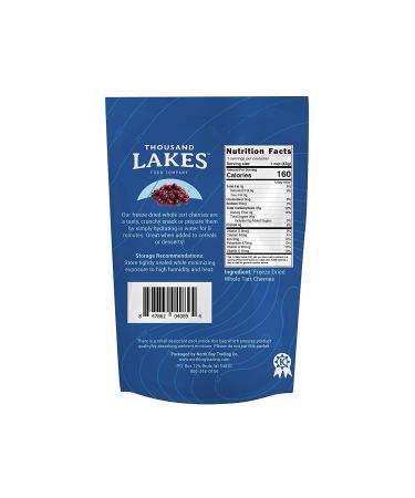 Thousand Lakes Freeze Dried Tart Cherries 1.5oz - 2 Pack (3.0oz total) | No Sugar Added - Buy Online on GoSupps.com
