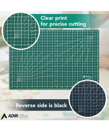 Adir Corp. 24x36 Inches Green/Black Self Healing Cutting Mat - Durable Non-Slip PVC - Crafts & Sewing 24x36-Inch - Buy Online on GoSupps.com