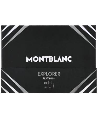 Mont Blanc Explorer Platinum by Mont Blanc for Men - 3 Pc Gift Set 3.3oz EDP Spray 3.3oz Shower Gel 0.25oz EDP Spray - Buy Online on GoSupps.com