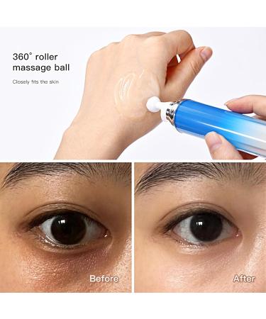 5% Caffeine Eye Serum | 360 Rollerball for Dark Circles Puffiness & Wrinkles - Under Eye Treatment for All - Buy Online on GoSupps.com