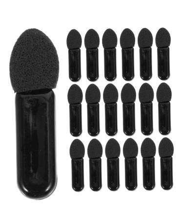 DOITOOL 100pcs Mini Eyeshadow Swab Lip Balm Black Eyeshadow Makeup Wand Makeup Accessory Set Emulsion Miss