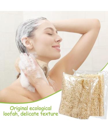 Buy 10 Pcs Kheoxusa Individually Wrapped Natural Loofahs - Exfoliating Body Scrubbers for Travel Bath Shower & Spa | Premium Luffa Sponge Pads - Buy Online on GoSupps.com