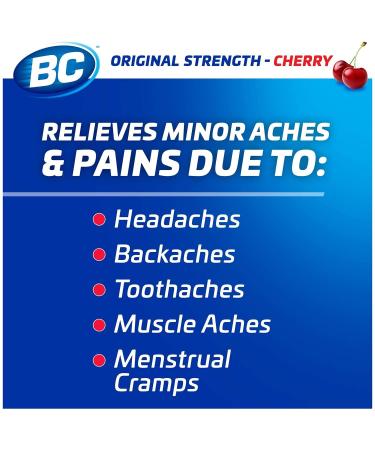 BC Aspirin Powder Packs Cherry - Fast Pain Relief | [Your Brand Name] - Buy Online on GoSupps.com