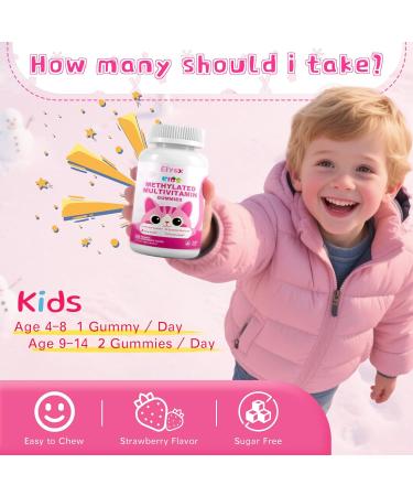 Elysx Kids Methylated Multivitamin Chewable & Liposomal Magnesium Glycinate 400mg Gummies Immune & Brain Muscle & Relax - Buy Online on GoSupps.com
