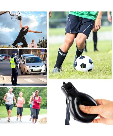 Famini Hand Whistle & Stainless Steel Sports Pipes Set - Loud Coaching Whistles for Referees & Coaches (Black) - Premium Sports Accessories - Buy Online on GoSupps.com