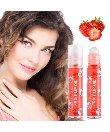 WGUST Hydrating Lip Glow Oil - Long Lasting Nourishing Fruit Extract Plumping Gloss for Lip Care - 04# Strawberry - 0.10 Fl Oz - Buy Online on GoSupps.com