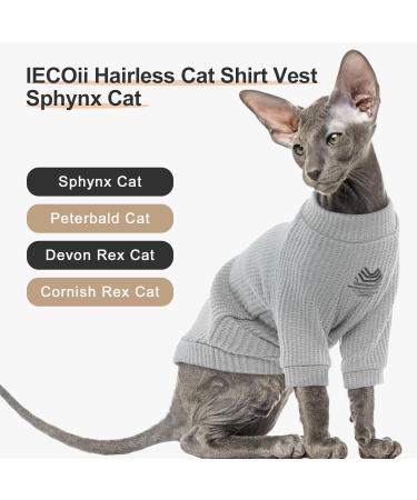 Soft Cotton T-Shirts & Sweaters for Sphynx & Hairless Cats | Iecoii Cat Clothing - Buy Online on GoSupps.com