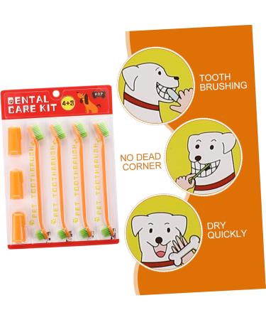 BESPORTBLE 1 Set Pet Toothbrush Dog Care Toothbrush Dog Teeth Cleaning Stick Dog Toothpaste Pp Orange - Buy Online on GoSupps.com