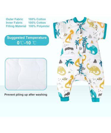 MOEMOE BABY Winter Sleeping Bag with Legs | 3.5 TOG Thicken Sleep Sack | 6-18 months | Dinosaurs - Buy Online on GoSupps.com