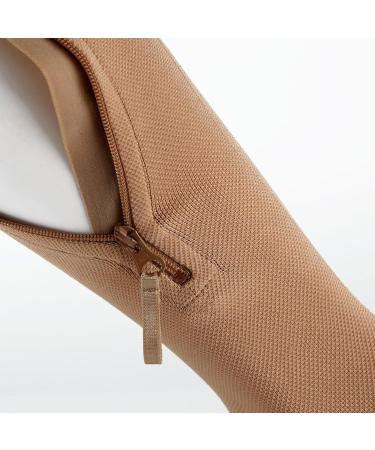 MDRCG Veins Compression Stockings with Zipper | 20-30 mmHg Class 2 Support Socks for Varicose Veins Edema & Pregnant Women - Skin Color Options Available - Buy Online on GoSupps.com