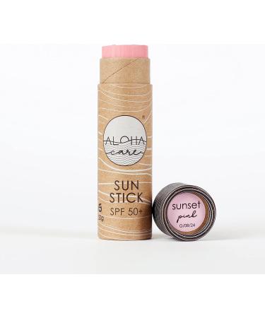 Aloha Sun Stick SPF 50+ (2-pack teal + pink) Sunscreen Stick Sun Block Stick for Face Sunscreen SPF 50 for Surfing Great Sun Cream for Kids & Outdoor Sports Sunscreen Plastic Free Packaging 20g - Buy Online on GoSupps.com