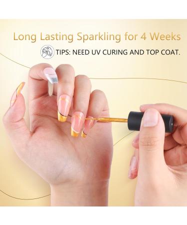 NXJ INFILILA Nail Art Gel Polish 2pcs 8ml Liner Nail Polish Set Gel Polish Liner Gold & Silver Classic Colors Gel Paint for Nails DIY Nail at Home and Manicure Salon Liner Gold Silver - Buy Online on GoSupps.com