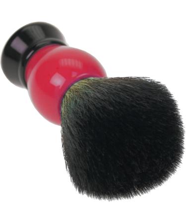 Shaving Brush Holder - Black Plastic with Red/Black Synthetic Hair Brush | International Shipping Available - Buy Online on GoSupps.com