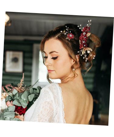 Angoily 4 Sets Bridal Headwear Hair Clips for Wedding Rhinestone Hair Comb Vintage Hair Accessories Hair Accessories for Women Hair Combs for Women Tiaras Side Combs Clothing Bride Pearl - Buy Online on GoSupps.com