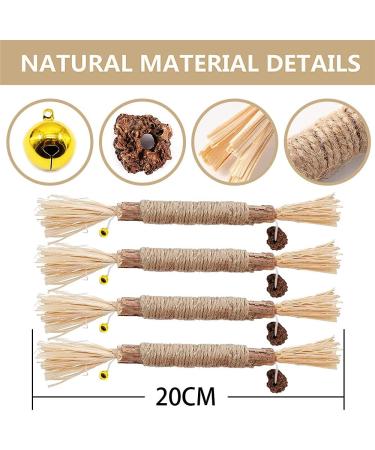 Tuibeidamai Matatabi Catnip Sticks Set - 4pcs Cat Teeth Cleaning Toys for Biting Chewing & Play - Buy Online on GoSupps.com
