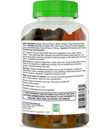 21st Century VitaJoy Gummies - Adult Multivitamin with Fruit Flavor, 120 Count - Buy Online on GoSupps.com