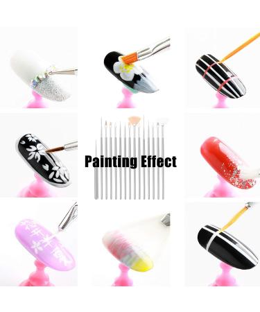 15-Part Multifunctional Painter Brush Set - Watercolor Acrylic & Nail Art Brushes for Detail Painting - Buy Online on GoSupps.com