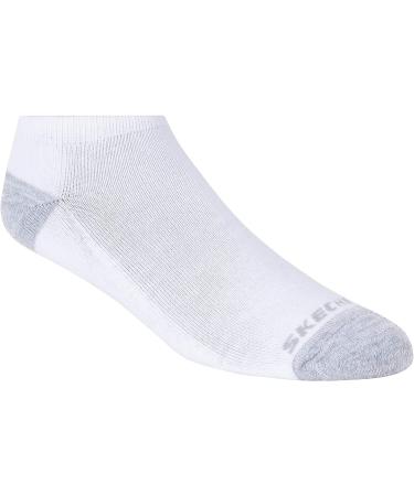 Skechers Women's 10-Pack No Show Socks 9-11 White/Orange - Comfortable and Stylish - Buy Online on GoSupps.com