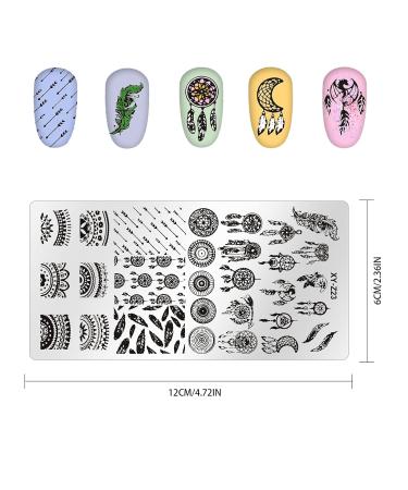 Niceneeded 16Pcs Nail Stamping Kit - 10pcs Geometry Nail Art Designs Stamper & Scraper for DIY Nail Art - International Shipping - Buy Online on GoSupps.com