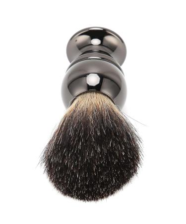 Men's Portable Stainless Steel Shaving Brush - Travel-Friendly Design | Gun Color - Buy Online on GoSupps.com