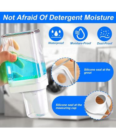 1100ml Laundry Detergent Dispenser | Transparent Reusable Container with Measuring Cup | Ideal for Washing Powder, Softener, Scent Booster | Laundry Storage Solution - Buy Online on GoSupps.com