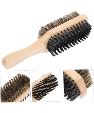 Double-Sided Beard Brush | Healeved Mustache & Hair Cutting Brush | Salon Quality Nylon Shaving Brush (17.5x5x4.4cm) - Perfect for Men s Grooming - Buy Online on GoSupps.com