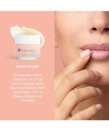 Hanalei Sugar Lip Scrub and Lip Treatment Bundle with Raw Cane Sugar and Hawaiian Kukui Nut Oil (Cruelty-Free, Paraben-Free) - Buy Online on GoSupps.com