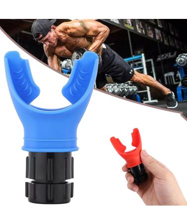 Kzancn Hexeasy Breath Booster HexEasy Hex Easy Breath Booster Lung Trainer Portable Breathing Trainer for Men and Women To Improve Your Stamina & Endurance Adjustable Resistance (Blue)