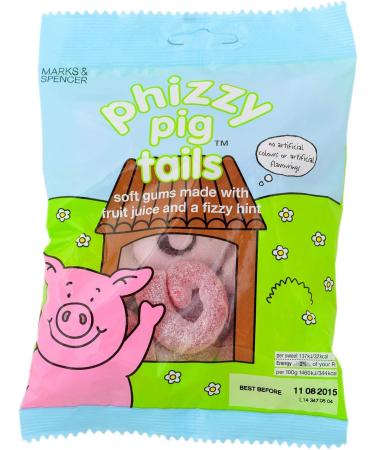  Marks & Spencer Marks & Spencer | M&S | Percy Pig Phizzy Pig Tails Sachet de 8 sachets de 170 g - Buy Online on GoSupps.com