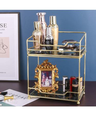 Z PLINRISE 2 Tier Makeup Organizer Shelf - Vanity Tray for Perfumes, Makeups, Toiletries & Skincare - Cosmetic Storage Rack for Dresser & Countertop - Buy Online on GoSupps.com