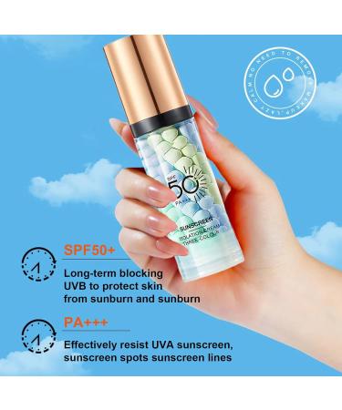Hydrating Face Primer Makeup SPF 50 - Colour Corrector, Waterproof, Long Lasting - UVA & UVB Protection - Buy Online on GoSupps.com