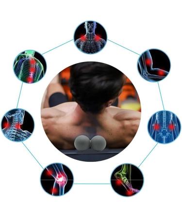 QUR Peanut Massage Ball - Double Massage Ball for Myofascial & Muscle Relaxation Acupuncture Therapy - Yellow | International Shipping Available - Buy Online on GoSupps.com