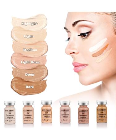 BB Facial Glow Serum Starter Kit - Hyaluronic Acid Essence & Niacinamide Anti-Aging Skin Care - 6 Vials 6-Color Mix for Brighter Skin Tone - Buy Online on GoSupps.com
