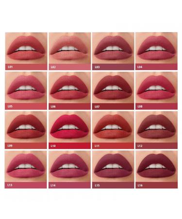 12H Waterproof Liquid Lipstick | Non-Stick Long-Lasting Matte Lip Gloss | 16 Vibrant Colors - Buy Online on GoSupps.com