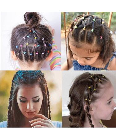 200 Pieces Mini Elastic Hair Ties for Girls - Clear & Durable Hair Bands for Children s Braids Wedding Hairstyles & Dreadlocks - Buy Online on GoSupps.com