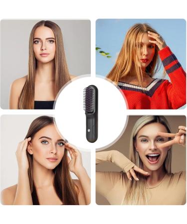 Brusheo Hair Pro: Cordless Hair Straightener Brush | Portable Electric Hot Comb for Dry Hair - Buy Now - Buy Online on GoSupps.com