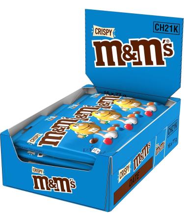 M&M'S CRISPY - Milk Chocolate and Puffed Rice Sweets - 16 x 77g Bags