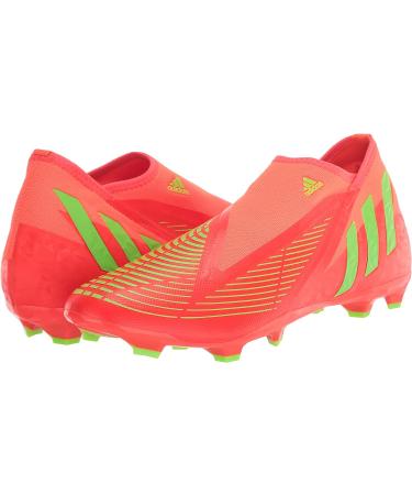 adidas Edge.3 Predator FG Soccer Shoe 9.5 Women/9.5 Men, Solar Red/Green/Black - Laceless - Buy Online on GoSupps.com