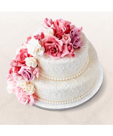 Tongtai Spec101 12 Inch Round White Cake Drums - 12 Pack | Thick Wrapped-Edges Boards - Buy Online on GoSupps.com