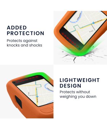 kwmobile Case for Wahoo Elemnt Bolt V2 - Black Orange Silicone GPS Bicycle Protective Cover - Durable & Lightweight - Buy Online on GoSupps.com