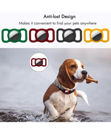 Buy Searchy Pet Silicone Protective Cover for Apple AirTag | Durable GPS Finder Holder for Dogs & Cats | Anti-Light Device in Black - Buy Online on GoSupps.com