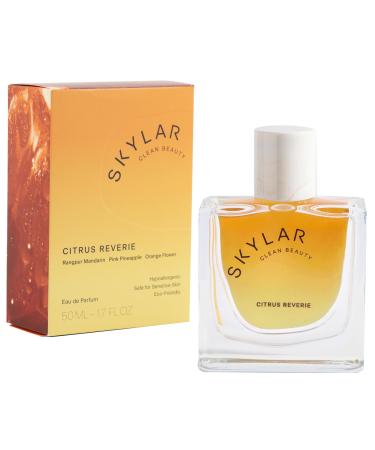 Skylar New Citrus Reverie Eau de Parfum-Hypoallergenic Clean Perfume for Women & Men Vegan Safe for Sensitive Skin-Fruity Floral Scents Madarin Orange Pinapple-50mL /1.70 Fl Oz