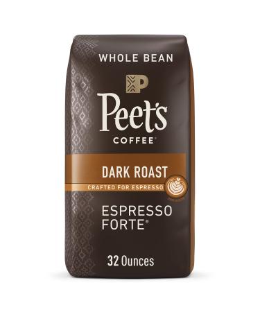 Peet's Coffee, Dark Roast Whole Bean Coffee - Espresso Forte 32 Ounce Bag Espresso Forte 32 Ounce (Pack of 1) - Buy Online on GoSupps.com